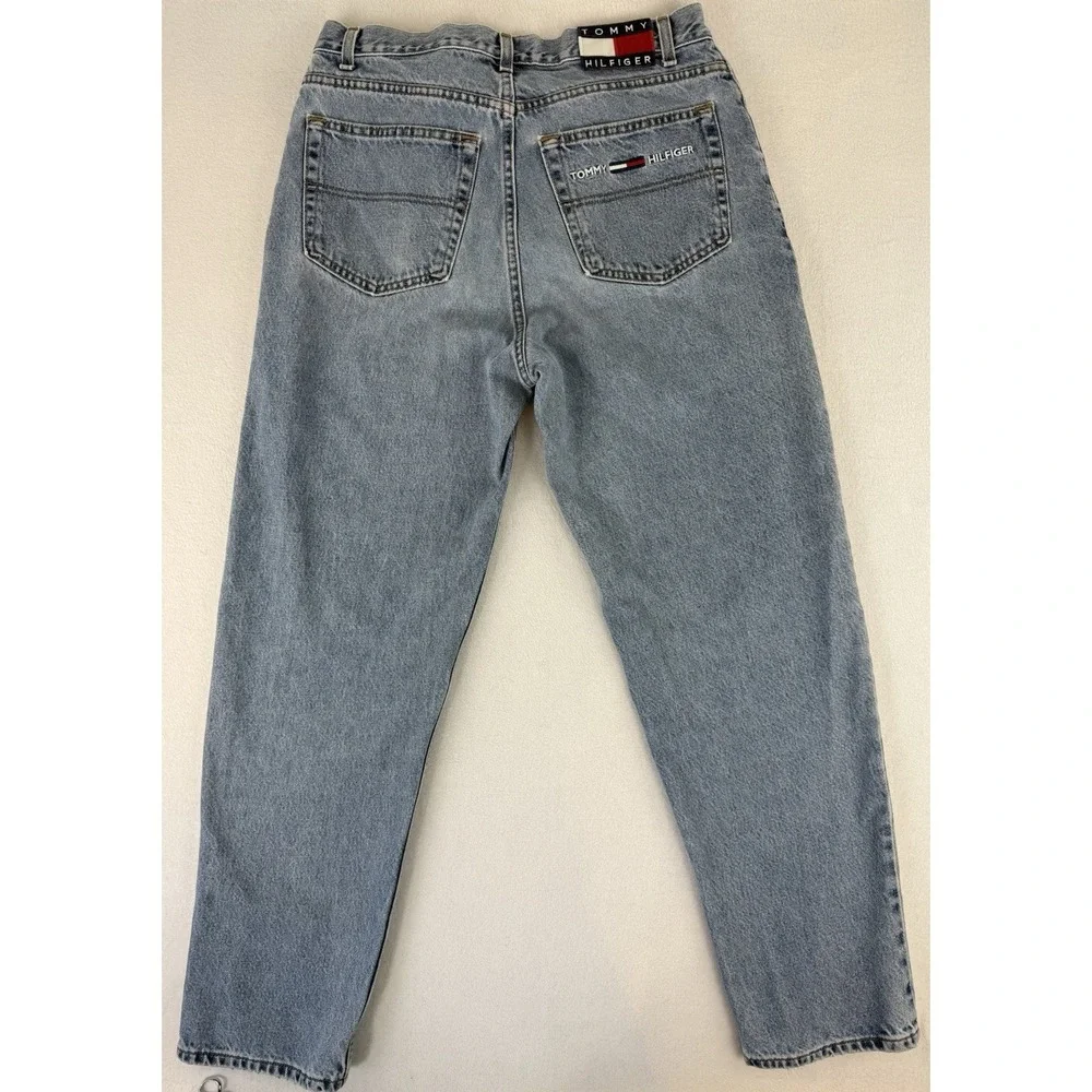 Vintage Tommy Hilfiger Freedom Jean Jeans 33x32‎ Flag Spellout Denim Y2K USA